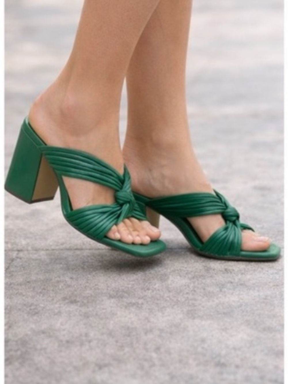 White House Black Market Knotted Strappy Heel